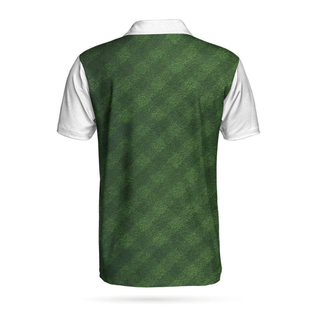 Golf Green Background Polo Shirt, Classic Green Golf Shirt For Men, Cool Gift For Golfers