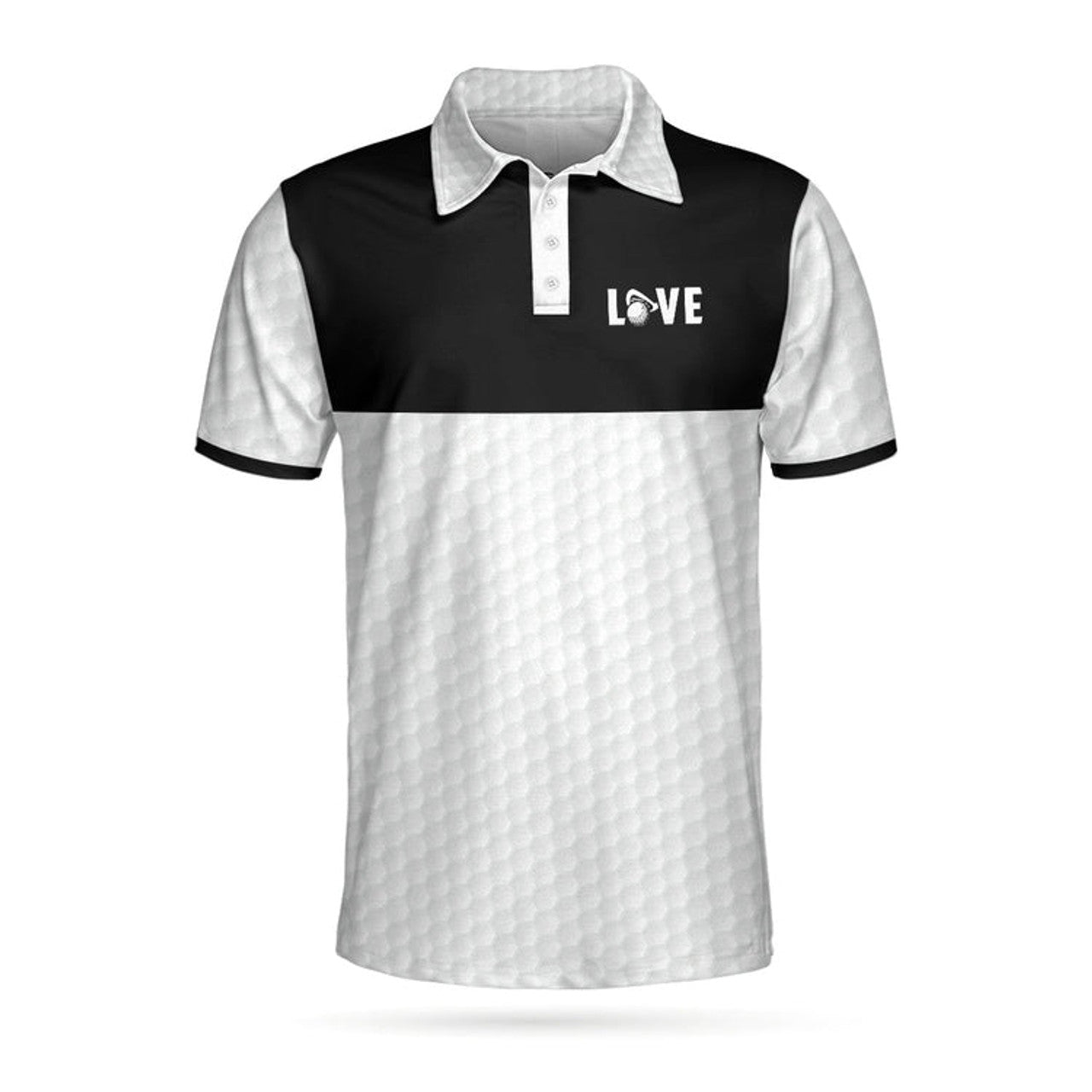 Golf Is My Therapy Golf Polo Shirt, Black And White Golf Love Polo Shirt, Best Golf Shirt For Men