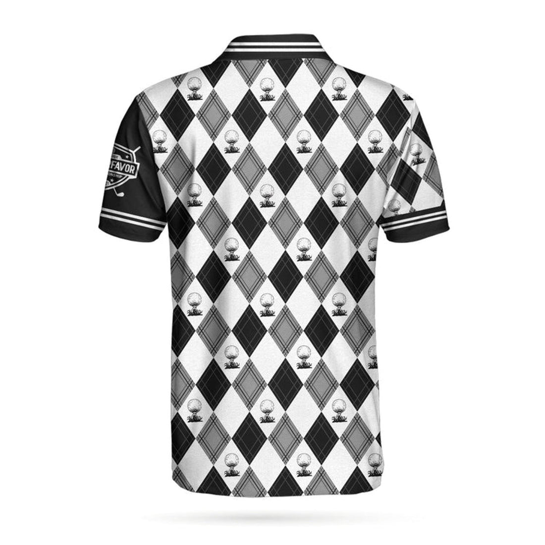 Golf The Way I Do Polo Shirt, Black And White Argyle Pattern Polo Shirt, Best Golf Shirt For Men