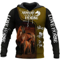 FUNSTUFFPRINT Arabian Horse 3D Hoodie and Zip Hoodie