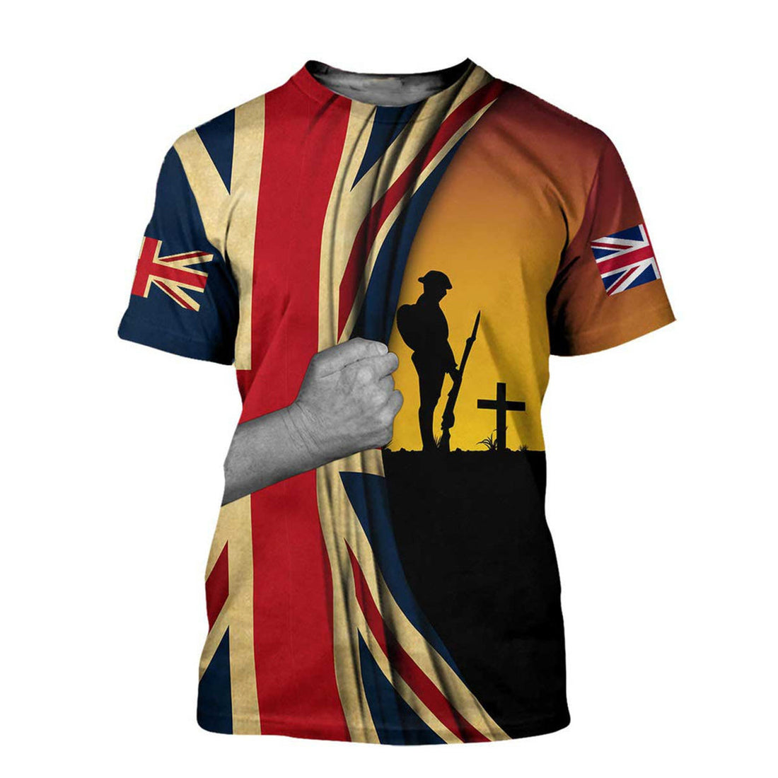 FUNSTUFFPRINT I Love America 3D All Over Printed Shirts Independence Day Independence Shirts 3D T-shirt