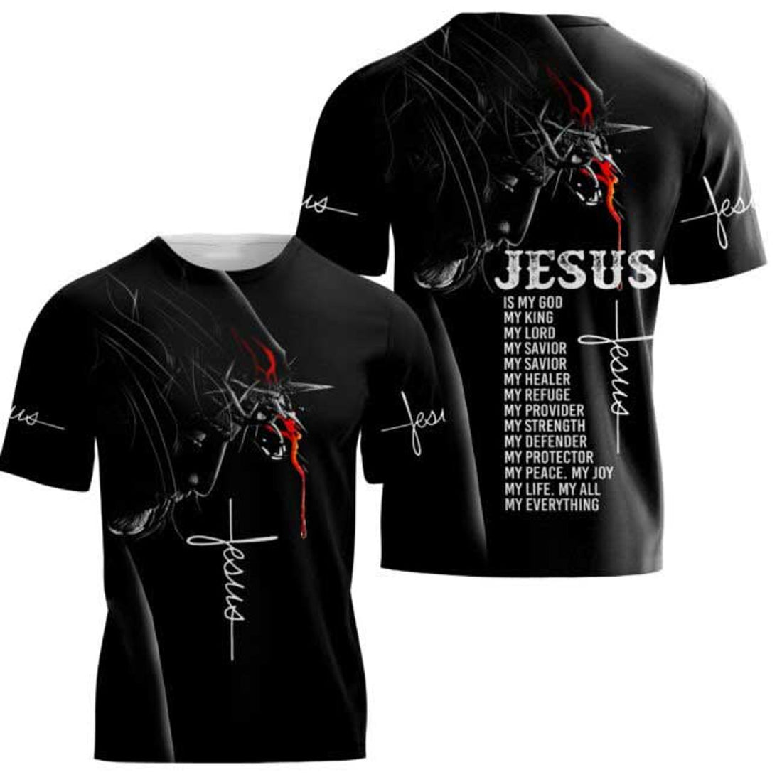 FUNSTUFFPRINT Christian Jesus 3D All Over Printed Shirts Sublimation Jesus Hoodie Tank Top Jesus 3D Shirts 3D T-shirt