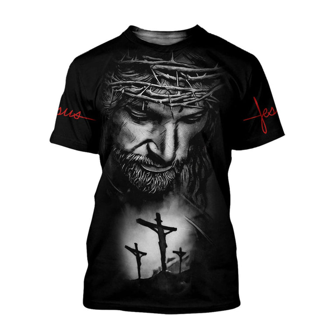 FUNSTUFFPRINT 3D Christian T-Shirt, Love Jesus Full Printed Hoodie, Christmas X Mas Jesus 3D PrinT-Shirts 3D T-shirt