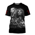 FUNSTUFFPRINT Love Jesus 3D All Over Printed Shirt, Sublimation Jesus T-Shirt, Jesus Hoodie 3D 3D T-shirt