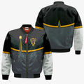 FUNSTUFFPRINT Gordon Agrippa Bomber Jacket Custom Black Clover Cosplay Costumes 3D Bomber Jacket