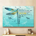 Gorgeous Dragonfly I Am The Storm Canvas Wall Art - Christian Poster - Religious Wall Decor