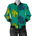 FUNSTUFFPRINT Gorilla Print Pattern Women Casual 3D Bomber Jacket