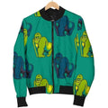 FUNSTUFFPRINT Gorilla Print Pattern Women Casual Bomber Jacket