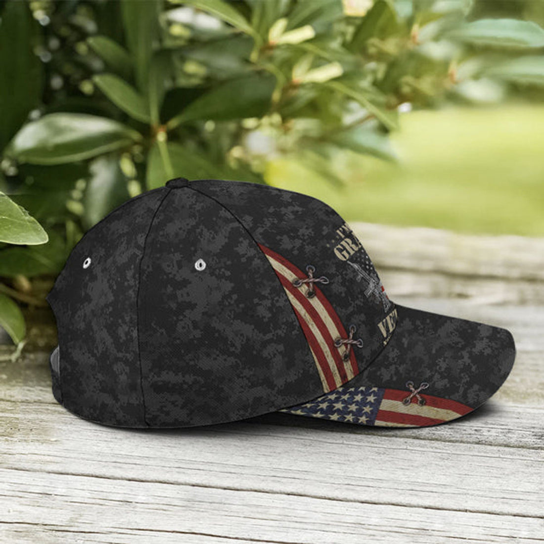 FUNSTUFFPRINT Grandpa Dad Veteran Nothing Scares Me Baseball Cap