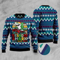 FUNSTUFFPRINT Grandpa Shark Dododo Ugly Christmas Sweater, Christmas Sweater, Ugly Sweater, Funny Xmas Sweaters Ugly Sweater