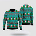 FUNSTUFFPRINT Green Santa Claus Merry Christmas Ugly Christmas Sweater For Men And Women, Best Gift For Christmas, The Beautiful Winter Christmas Outfit Ugly Sweater