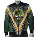 FUNSTUFFPRINT Grehan or O'Greaghan Ireland Bomber Jacket - GD Irish Legend Shamrock V Tie-Dye 3D Bomber Jacket