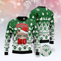 FUNSTUFFPRINT Grumpy Cat Dashing Through Ugly Christmas Sweater, Christmas Cat Ugly Sweater, Ugly Cat Xmas Sweater Ugly Sweater