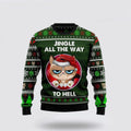 FUNSTUFFPRINT Grumpy Cat Jingle Funny Family Ugly Christmas Sweater For Men And Women, Best Gift For Christmas, Christmas Fashion Winter  Ugly  Sweater