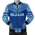 FUNSTUFFPRINT Guam Flag Polynesian Chief Men's 3D Bomber Jacket