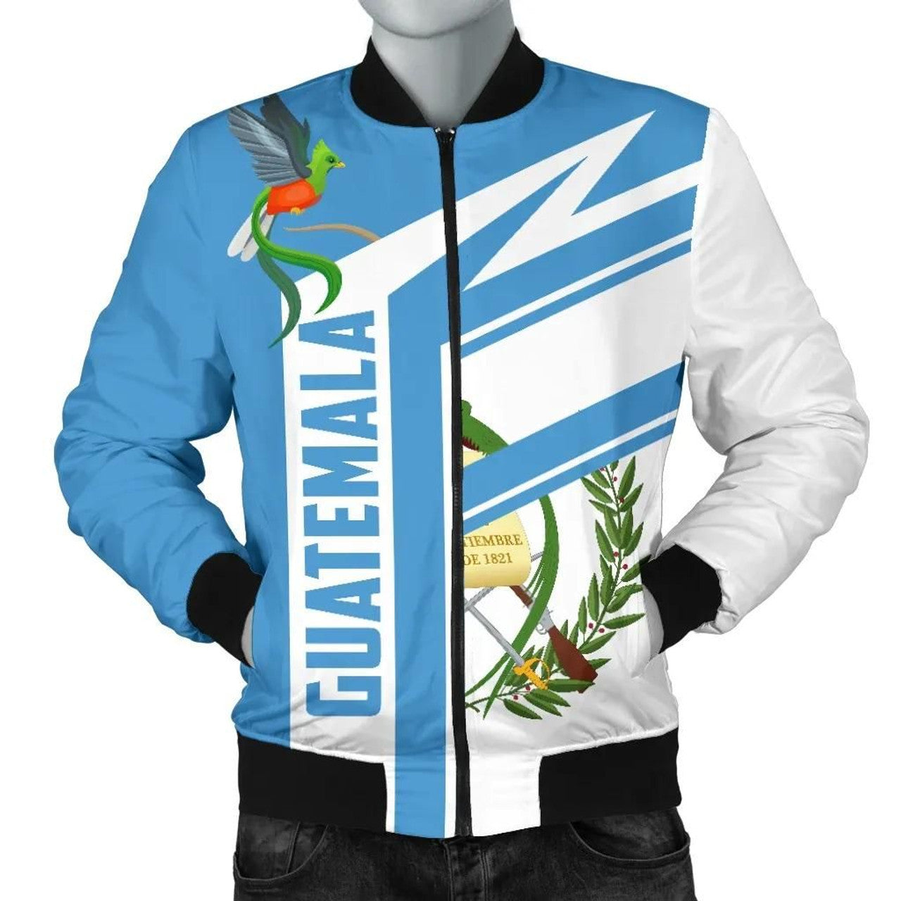FUNSTUFFPRINT Guatemala Air Bomber Jacket For Men 3D Bomber Jacket