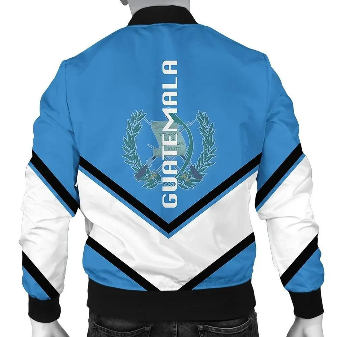 FUNSTUFFPRINT Guatemala Coat Of Arms Men Bomber Jacket Lucian Style 3D Bomber Jacket