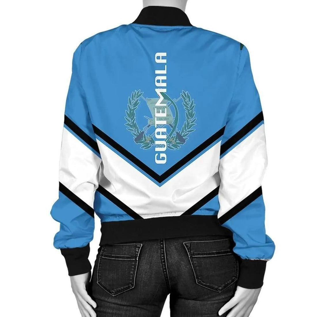 FUNSTUFFPRINT Guatemala Coat Of Arms Women Bomber Lucian W 3D Bomber Jacket