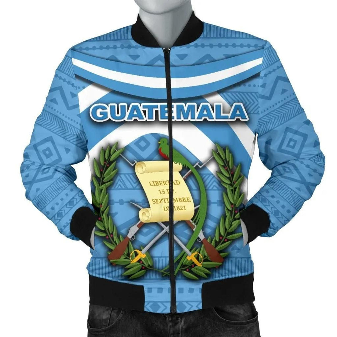 FUNSTUFFPRINT Guatemala Men Bomber Jacket - Vibes Version 3D Bomber Jacket