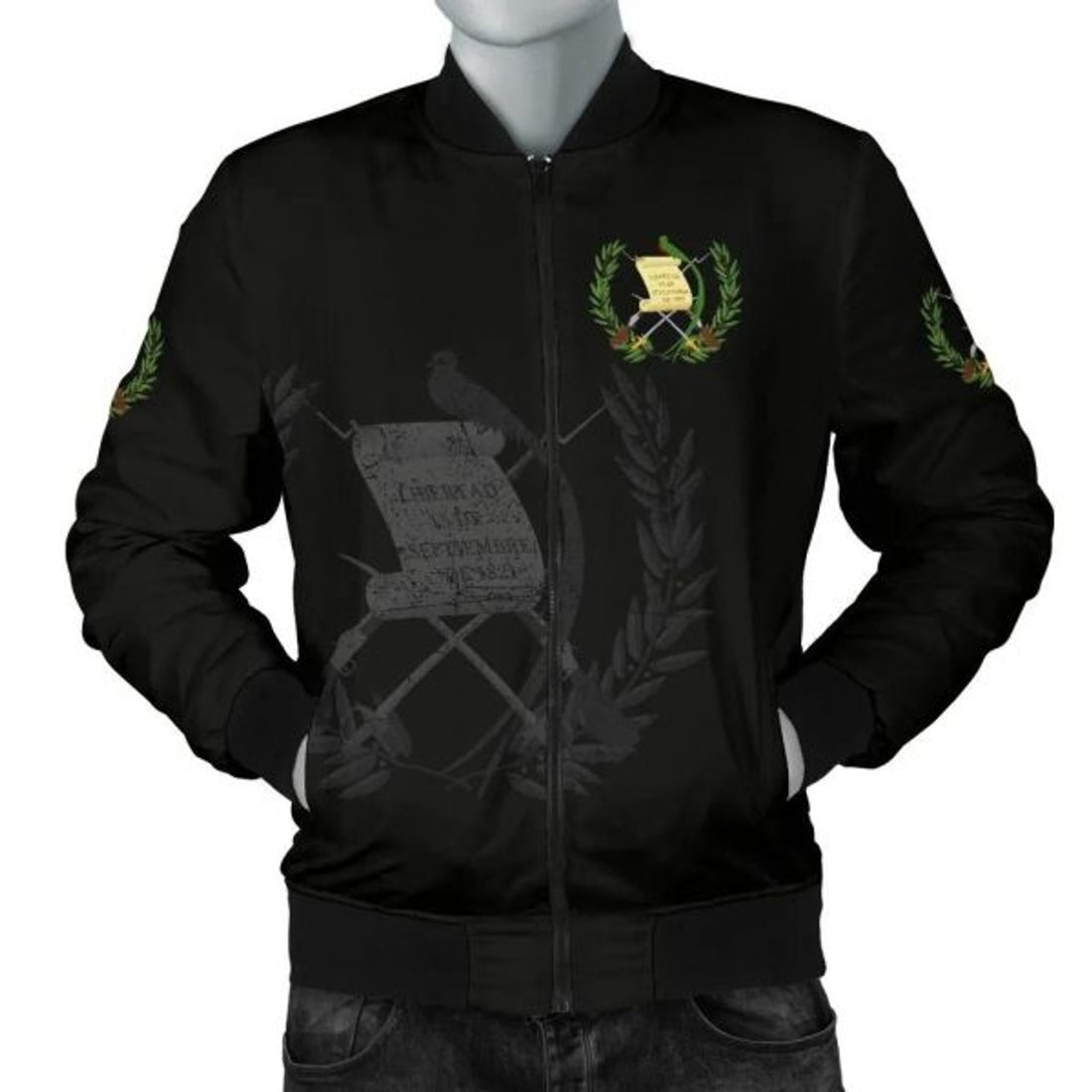 FUNSTUFFPRINT Guatemala Men's 3D Bomber Jacket