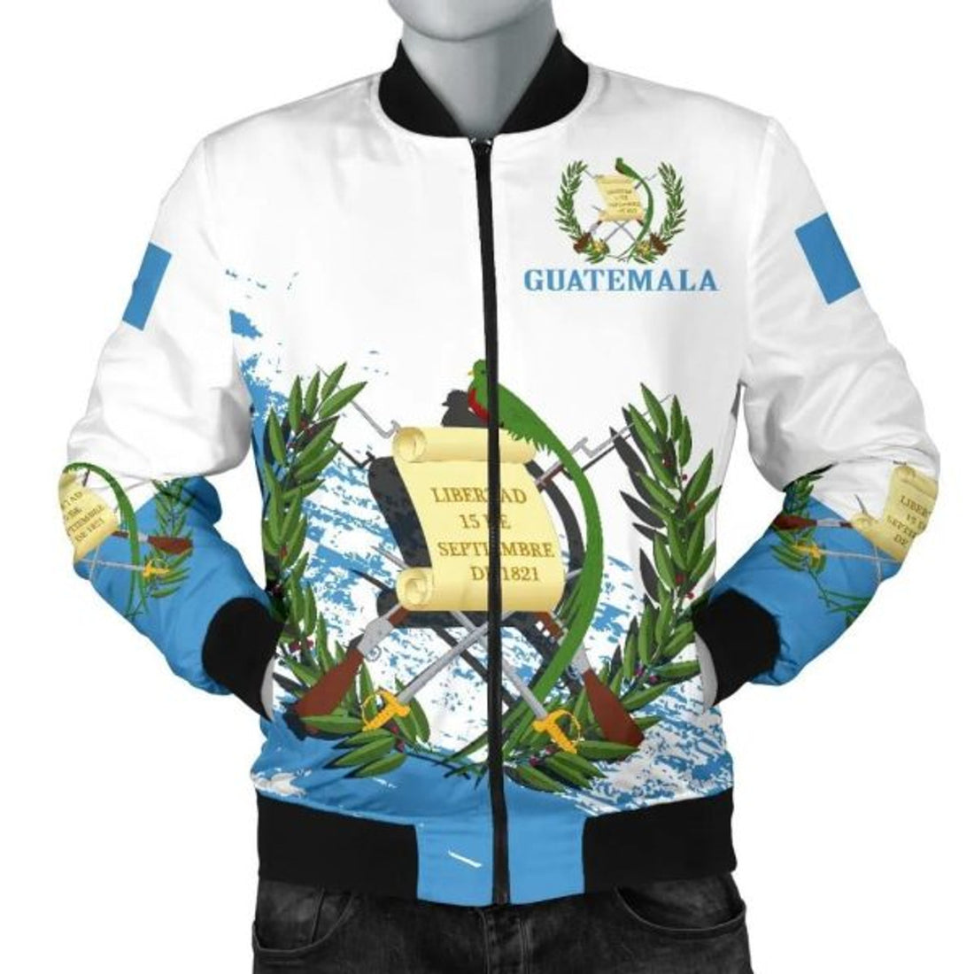 FUNSTUFFPRINT Guatemala Special Men's 3D Bomber Jacket