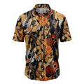 Guitar Awesome Hawaiian Shirt, Summer Hawaiian Shirts for Men, Aloha Beach Shirt