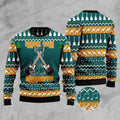 FUNSTUFFPRINT Guitar Rock The Holiday Ugly Christmas Sweater, Christmas Sweater, Ugly Sweater, Funny Xmas Sweaters Ugly Sweater
