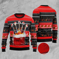 FUNSTUFFPRINT Guitar Xmas Gift Bag Ugly Christmas Sweater, Christmas Sweater, Ugly Sweater, Funny Xmas Sweaters Ugly Sweater