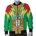 FUNSTUFFPRINT Guyana Bomber Jacket Jaguars Coat Of Arms Bomber Jacket
