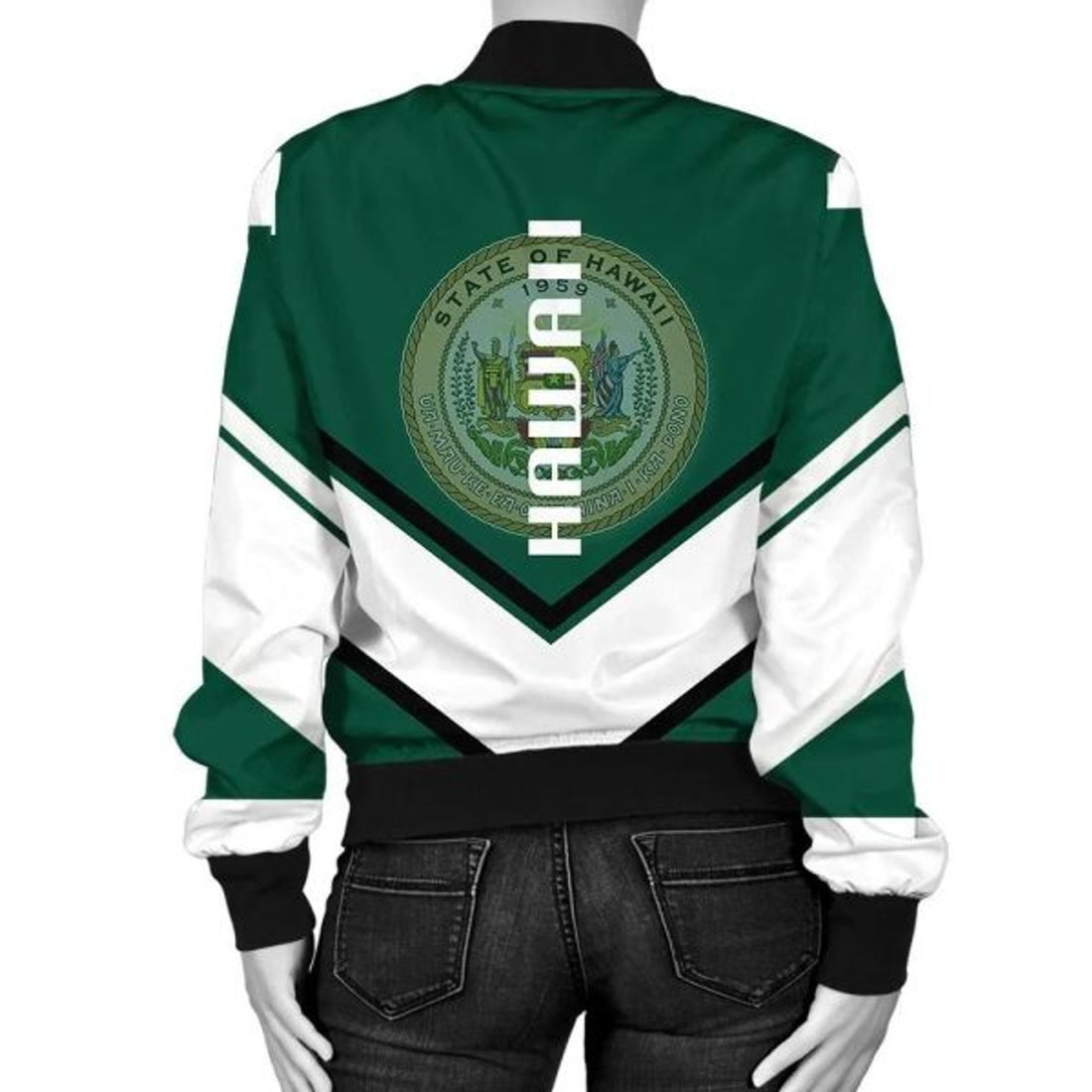 FUNSTUFFPRINT Guyana Coat Of Arms Women Bomber Jacket Lucian Style Bomber Jacket