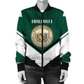 FUNSTUFFPRINT Guyana Coat Of Arms Women Bomber Jacket Lucian Style Bomber Jacket