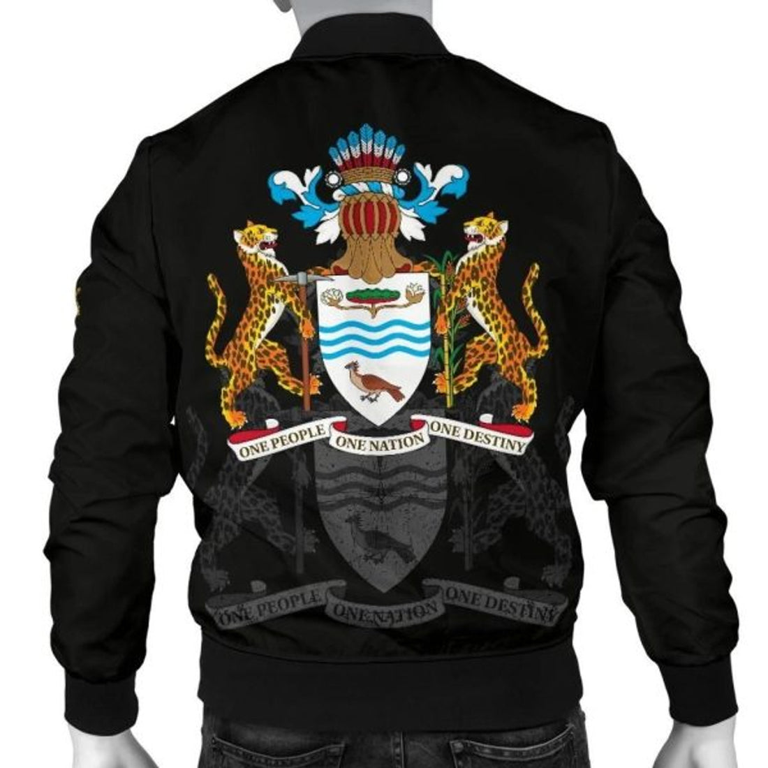 FUNSTUFFPRINT Guyana Men's 3D Bomber Jacket