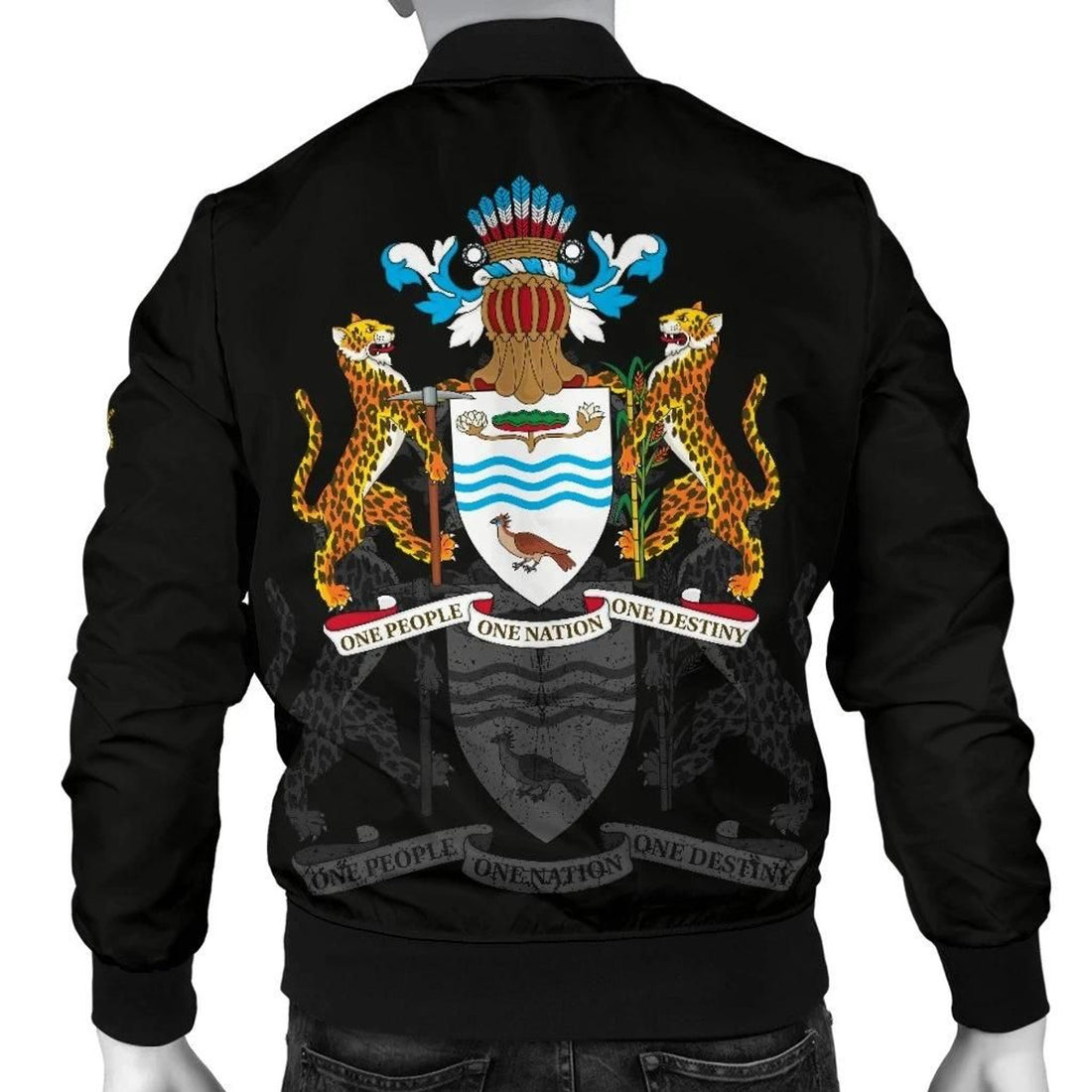 FUNSTUFFPRINT Guyana Men's 3D Bomber Jacket