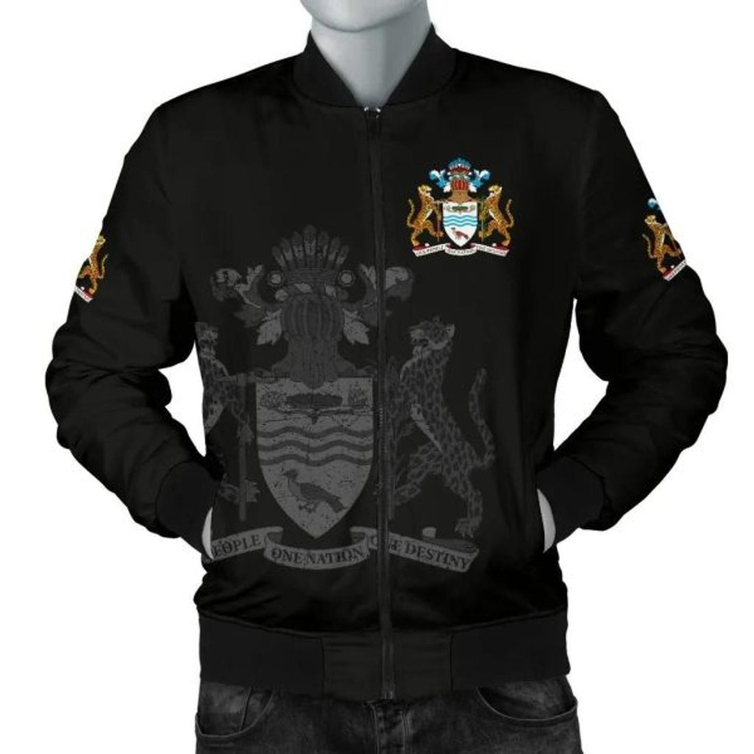 FUNSTUFFPRINT Guyana Men's 3D Bomber Jacket