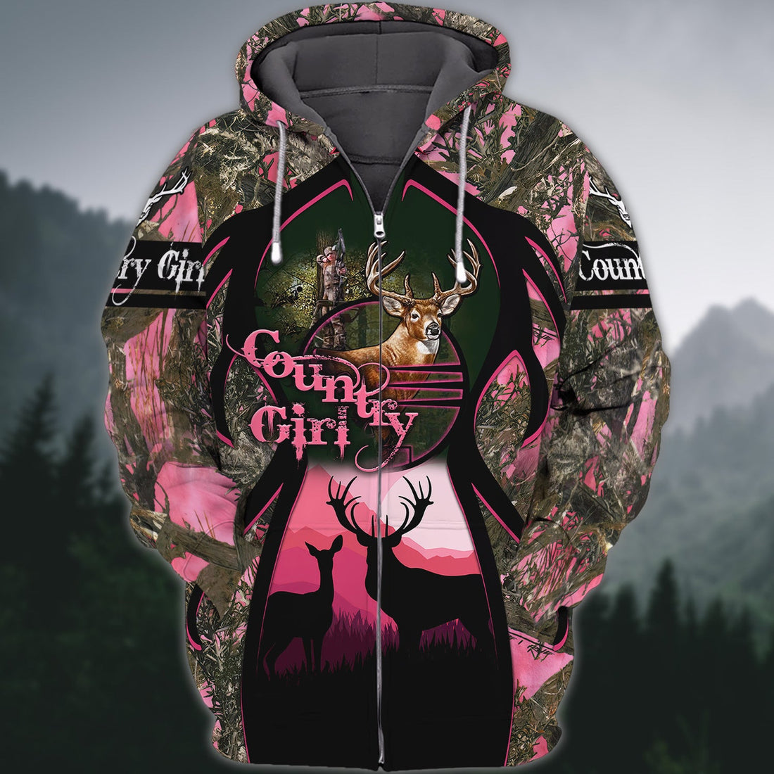 FUNSTUFFPRINT Hunting - Full Print 3D Hoodie and Zip Hoodie