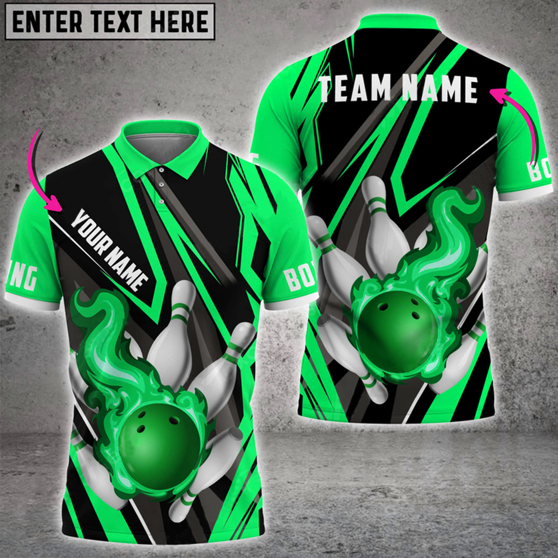 Custom Bowling And Pins Speed Fire Multicolor Option Customized Name 3D Shirt, Idea Gift For Bowler