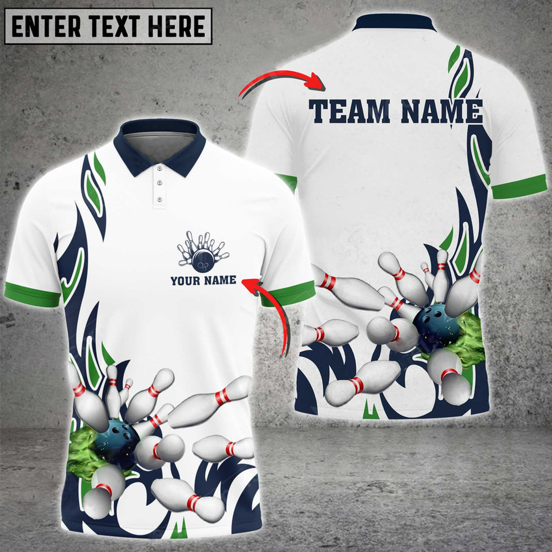 Custom Fire Bowling And Pins Flame Pattern Multicolor Option Customized Name 3D Shirt, Gift For Bowling Lovers