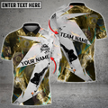 Custom Cooolspod Billiard Player Smoke Multil Color Pattern Customized Name 3D Shirt For Men Women