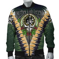 FUNSTUFFPRINT Halloran or O'Halloran Ireland Bomber Jacket - GD Irish Legend Shamrock V Tie-Dye 3D Bomber Jacket