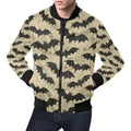 FUNSTUFFPRINT Halloween Bat Pattern Print Men's 3D Bomber Jacket