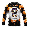 FUNSTUFFPRINT Halloween Mom 3D Hoodie Momster 3D Hoodie and Zip Hoodie