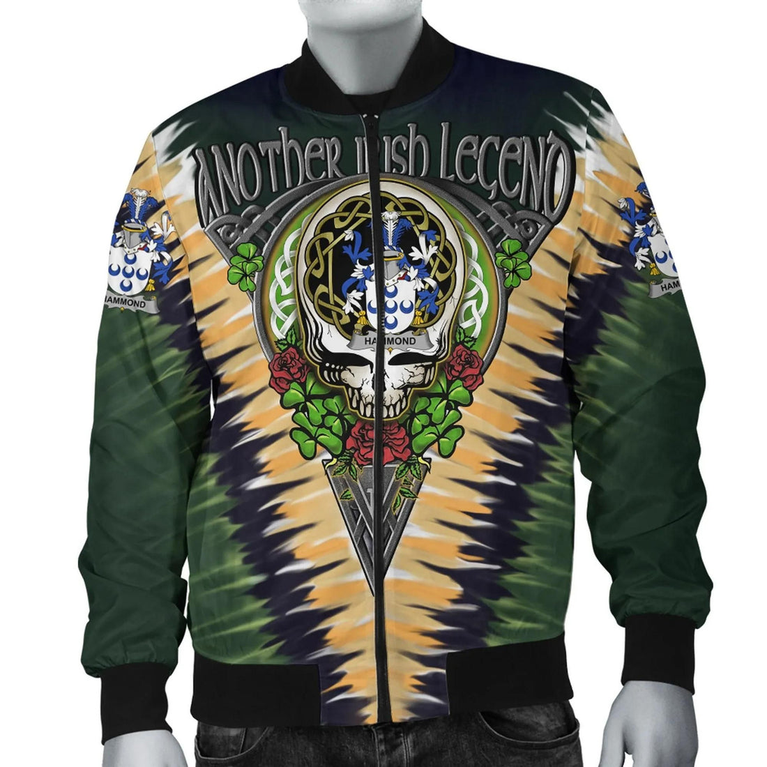 FUNSTUFFPRINT Halloween Zombie Pattern Print Mens 3D Bomber Jacket