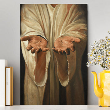 Hand Of God Jesus Canvas Wall Art - Christian Wall Art Decor - Religious Canvas Prints