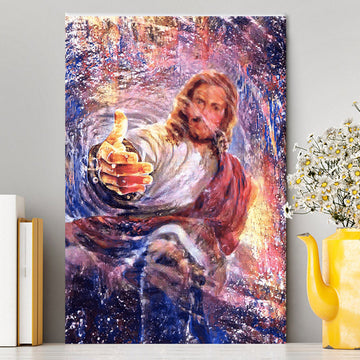 Hand Of God Knowing Jesus Canvas Wall Art - Christian Wall Art Decor - Religious Canvas Prints