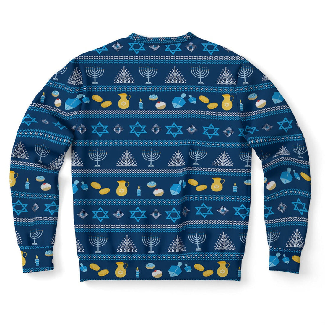 FUNSTUFFPRINT Hanukkah Pattern Ugly Christmas Sweater, Christmas Sweater, Ugly Sweater, Funny Xmas Sweaters Ugly Sweater