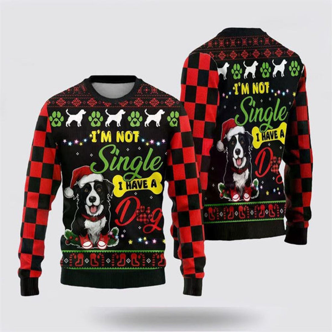 FUNSTUFFPRINT Happy Bernese Dog Ugly Christmas Sweater For Men And Women, Gift For Christmas, Best Winter Christmas Outfit Ugly Sweater