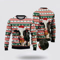 FUNSTUFFPRINT Happy Dairy Cow Ugly Christmas Sweater, Farm Sweater, Christmas Gift, Best Winter Outfit Christmas Ugly Sweater
