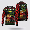 FUNSTUFFPRINT Happy Golden Dog Ugly Christmas Sweater For Men And Women, Gift For Christmas, Best Winter Christmas Outfit Ugly Sweater