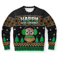 FUNSTUFFPRINT Happy Hoo-Lidays Owl Ugly Christmas Sweater, Christmas Sweater, Ugly Sweater, Funny Xmas Sweaters Ugly Sweater