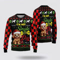 FUNSTUFFPRINT Happy Poodle Dog Ugly Christmas Sweater For Men And Women, Gift For Christmas, Best Winter Christmas Outfit Ugly Sweater